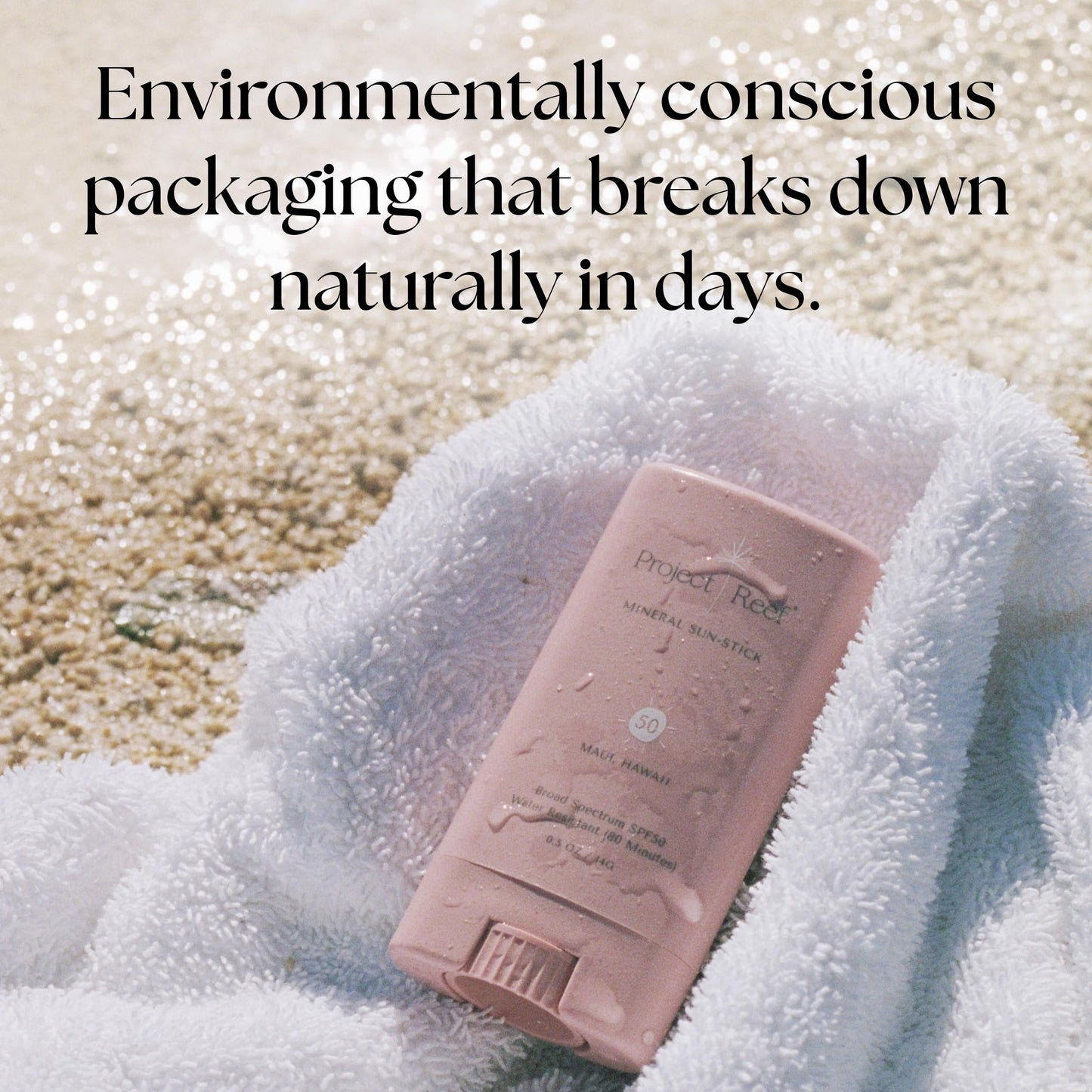 Project Reef SPF 50 Mineral Sunscreen Stick – Compact, Reef-Safe, Hawaii Act 104 Compliant, Vegan, 0.5 oz