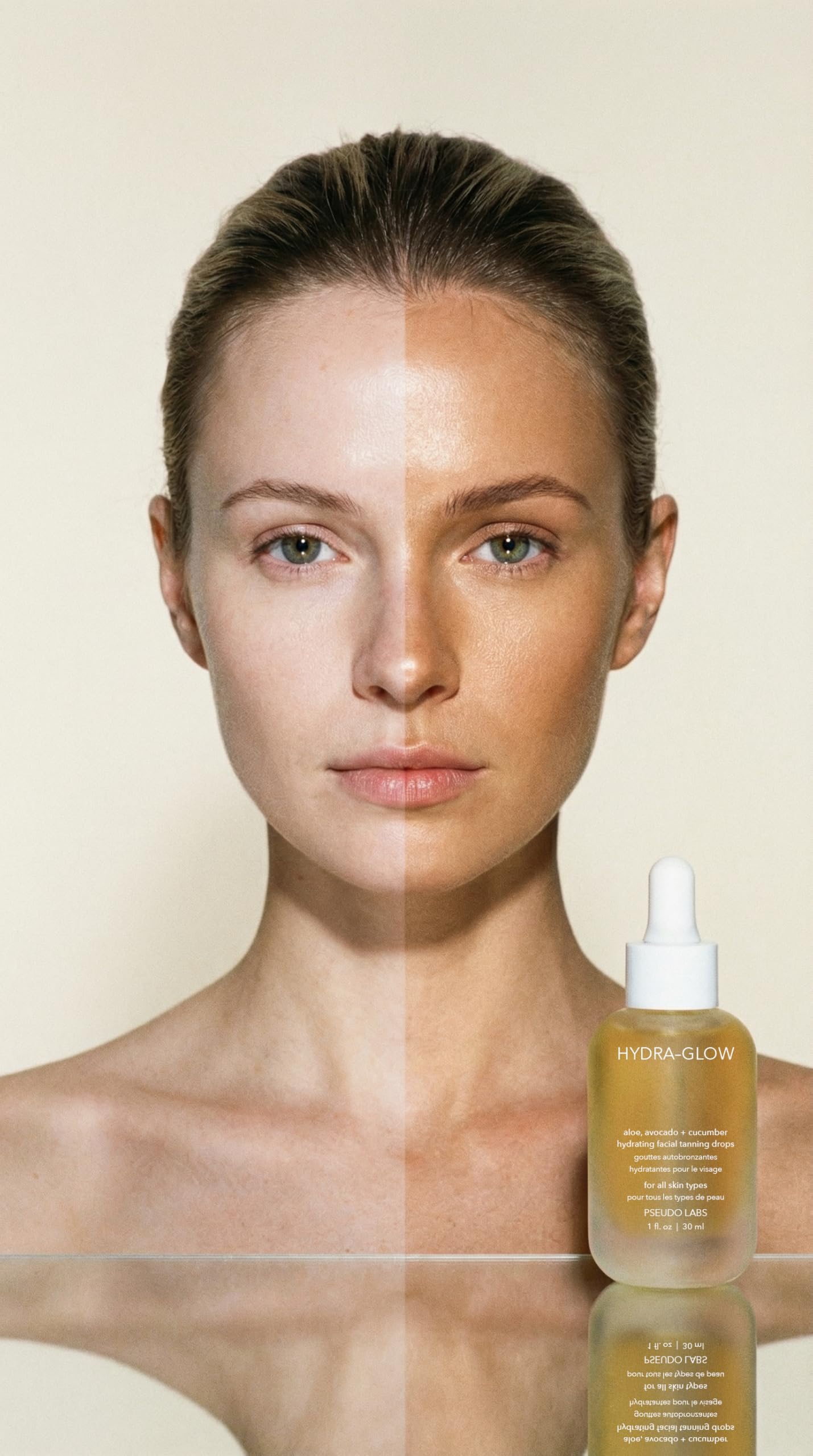 Pseudo Labs Hydra Glow Self-Tanning Facial Drops — Buildable, Hydrating, Natural Tan