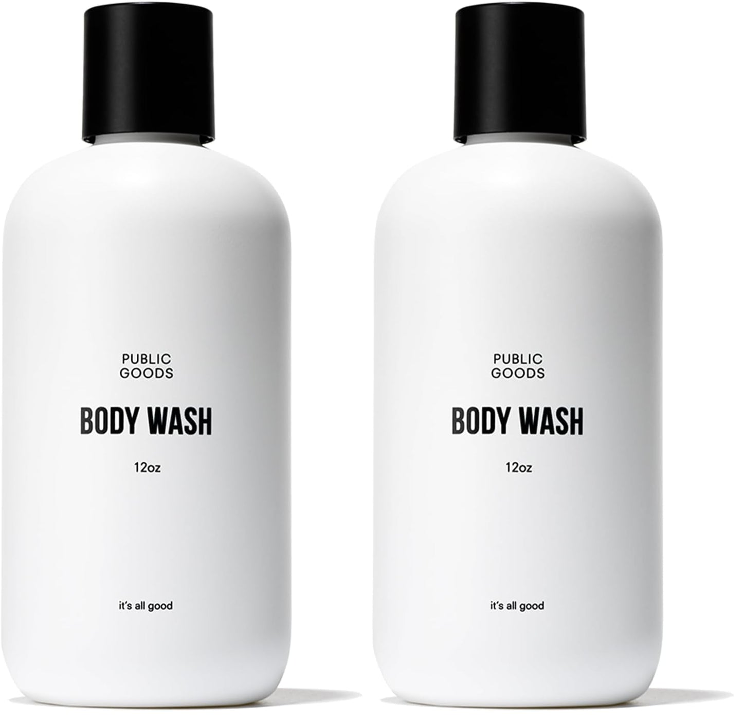 Public Goods Body Wash for Men and Women – Natural, Sulfate & Paraben Free, 12 oz x 2