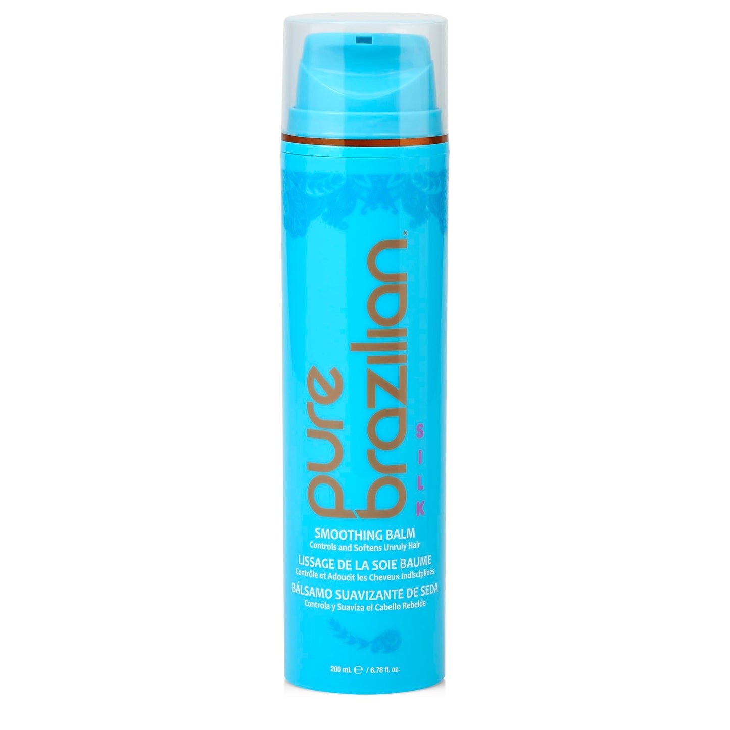 Pure Brazilian Silk Smoothing Balm with Keratin, Coconut Oil, Anti-Frizz – 6.78 Oz