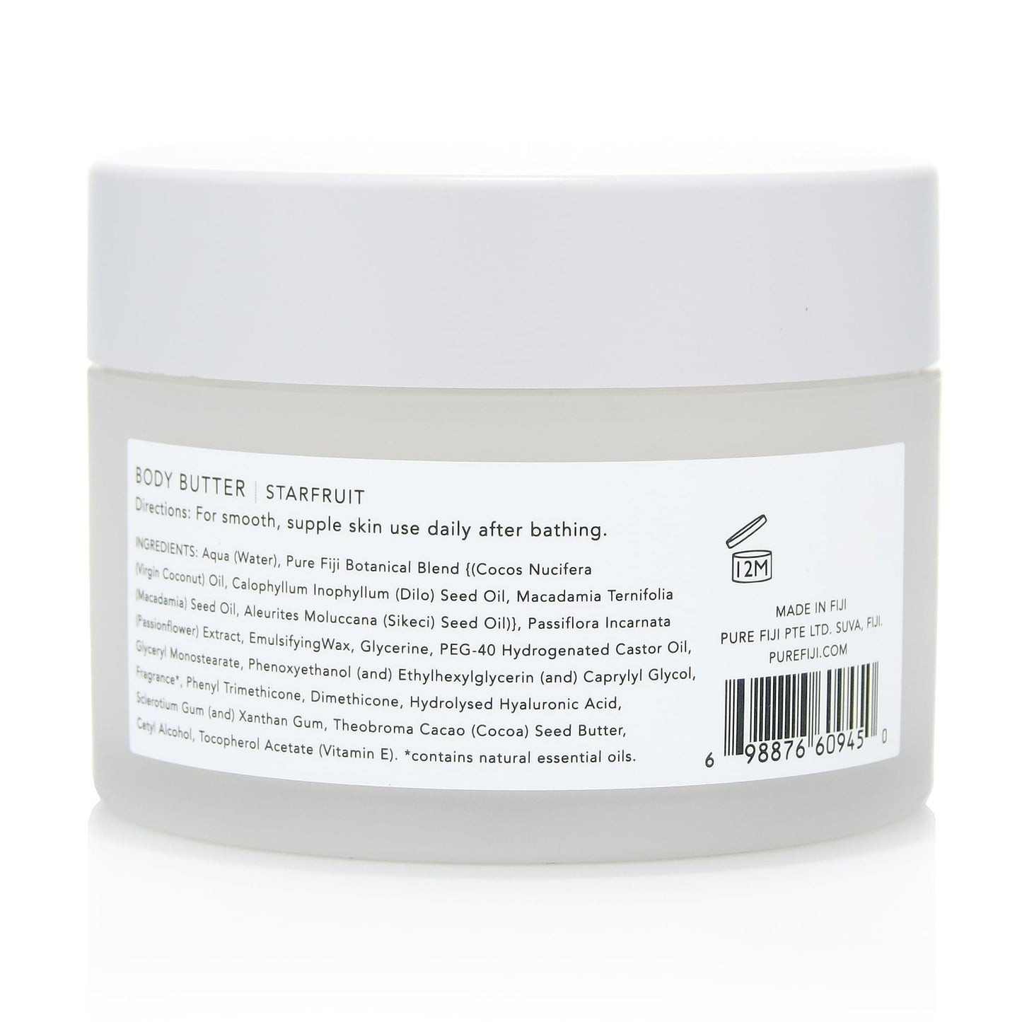 PURE FIJI Nourishing Body Butter Starfruit – Deep Hydration and Silky Skin (6.7oz / 200ml)