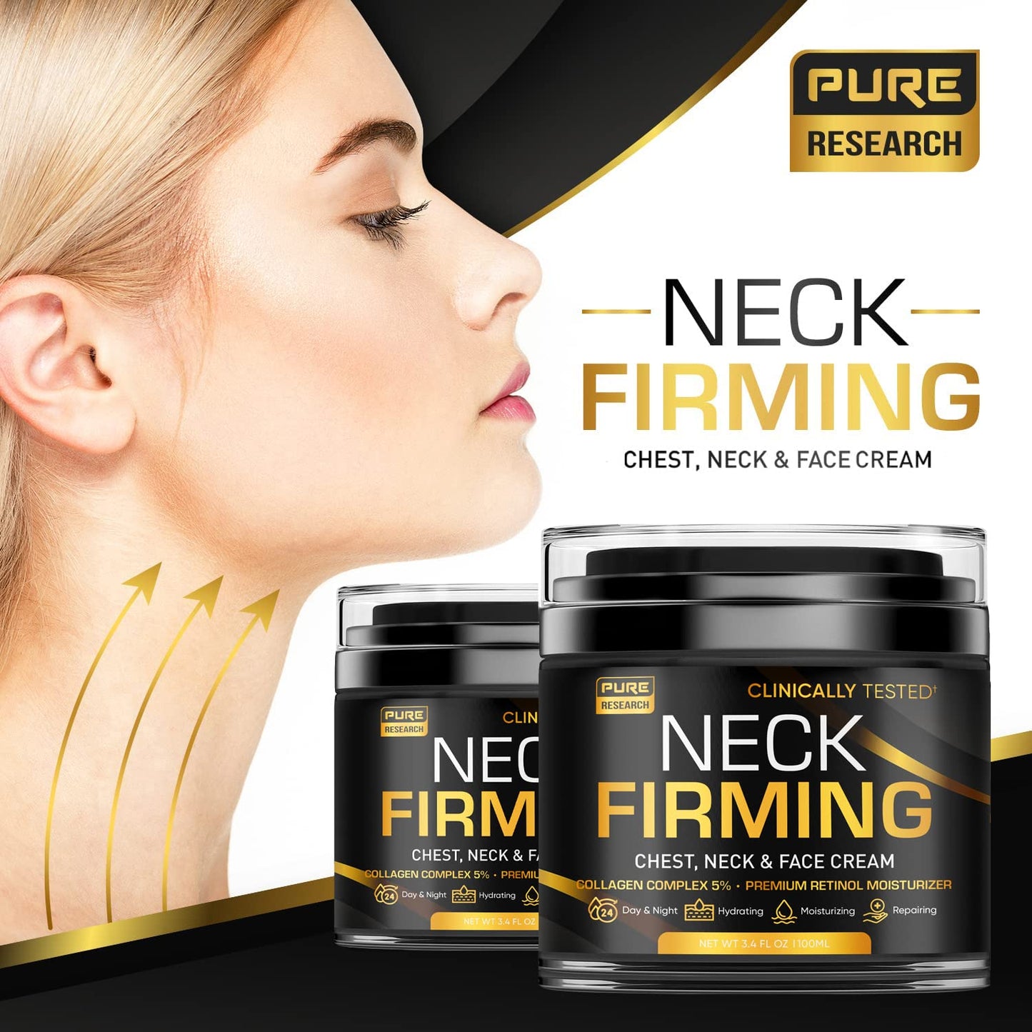 Pure Research Neck Firming Cream – Anti-Aging Neck & Décolleté Tightener