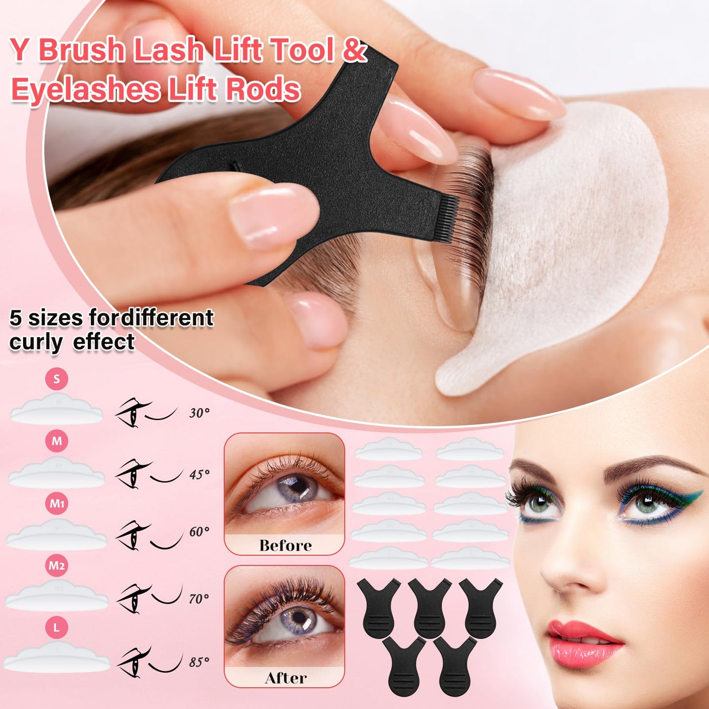 Qinzave Lash Kit for Beginners – Eyelash Extension Practice Starter with Mannequin Head