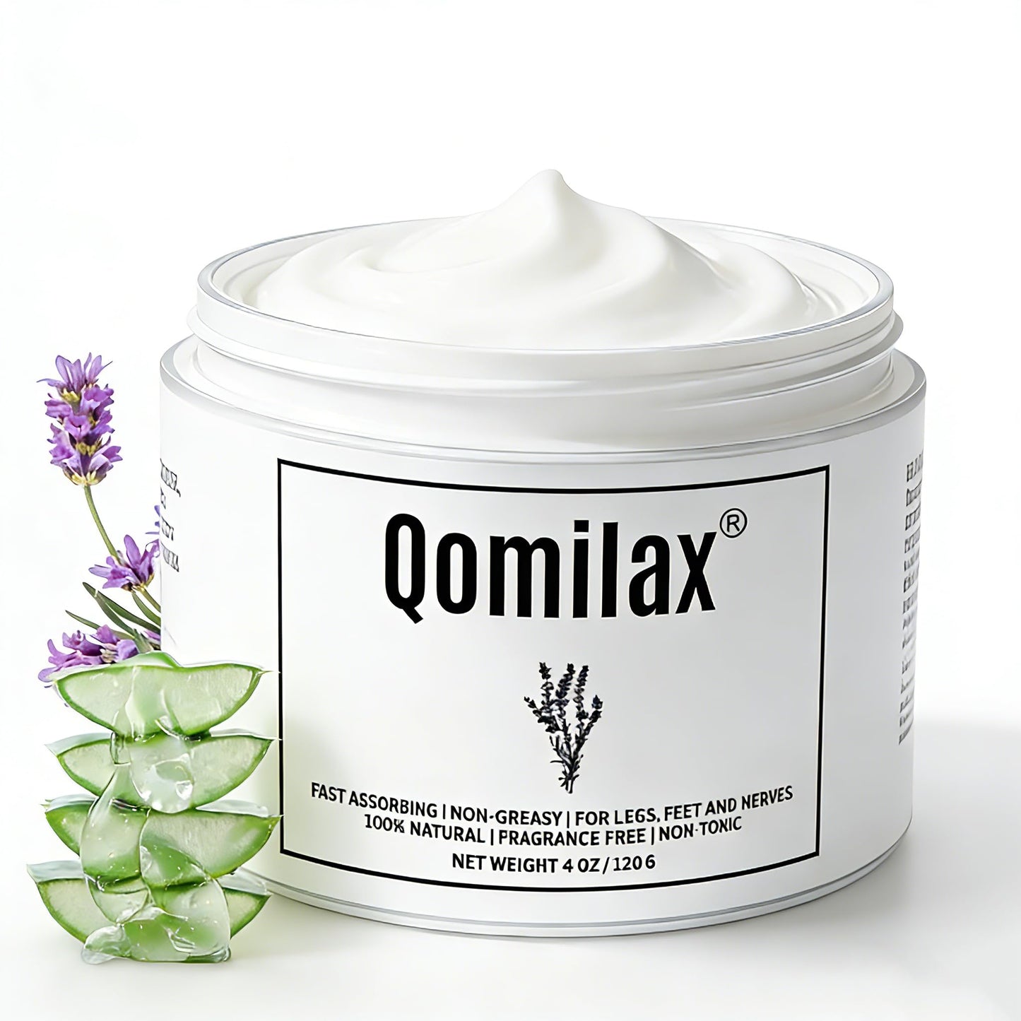 Qomilax Neuropathy Cream | Magnesium Nerve Relief Lotion – Mama Oasis for Feet, Hands, Legs, 4 oz