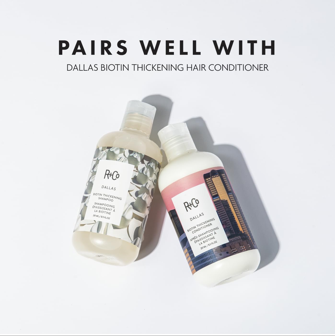 R+Co Dallas Thickening Shampoo – Biotin for Hair Growth, Volume & Strength | Vegan & Cruelty-Free