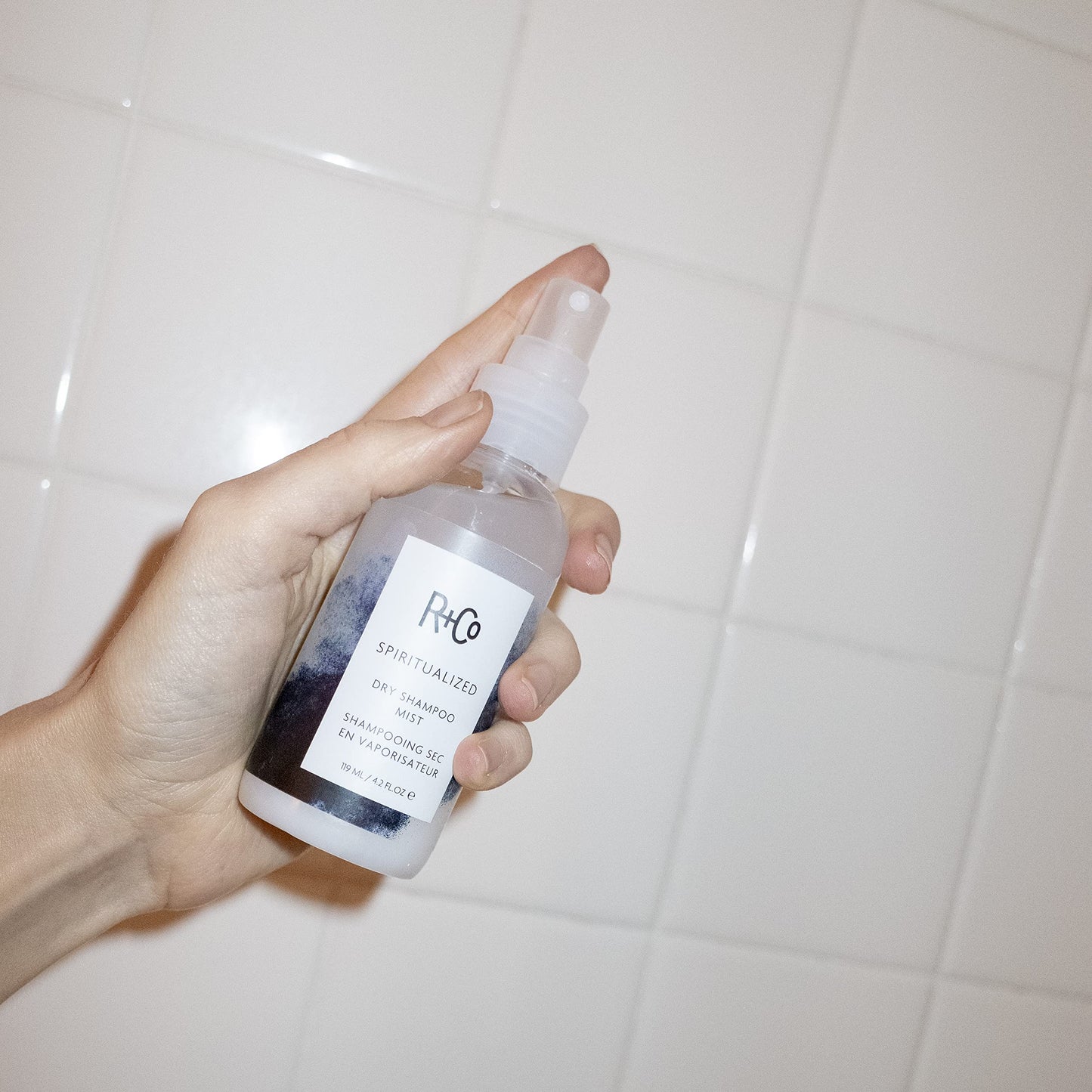 R+Co SPIRITUALIZED Dry Shampoo Mist – Micellar Cleanse for Hair & Scalp (4.2 oz) – Vegan & Cruelty-Free