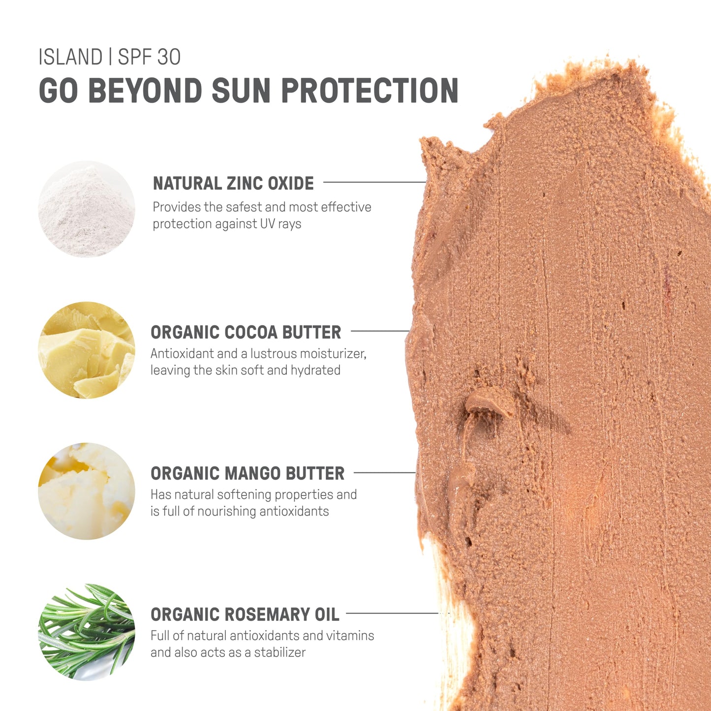 Raw Elements Island Tint SPF 30 - Reef-Friendly Mineral Sunscreen (Pack of 2)