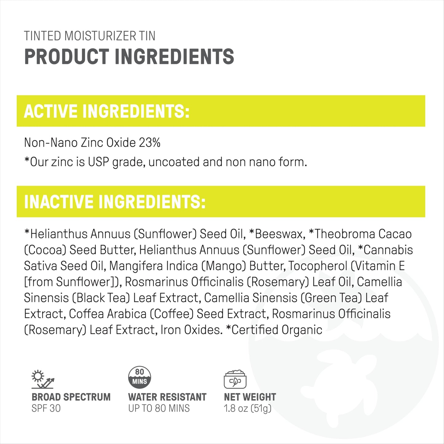 Raw Elements Island Tint SPF 30 - Reef-Friendly Mineral Sunscreen (Pack of 2)