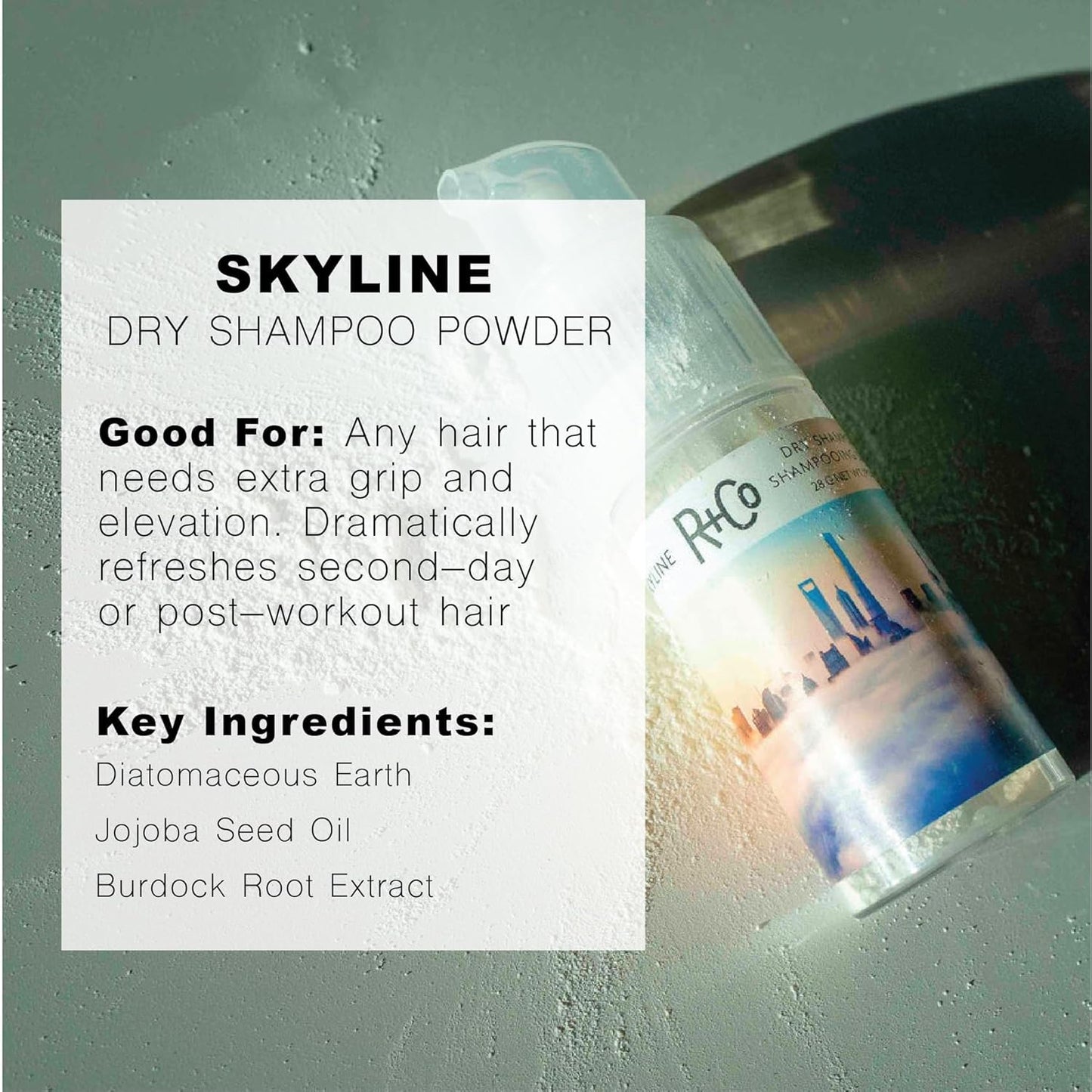 R+Co Skyline Dry Shampoo Powder | Intense Oil Absorption & Volume | TSA Approved | 1 fl oz