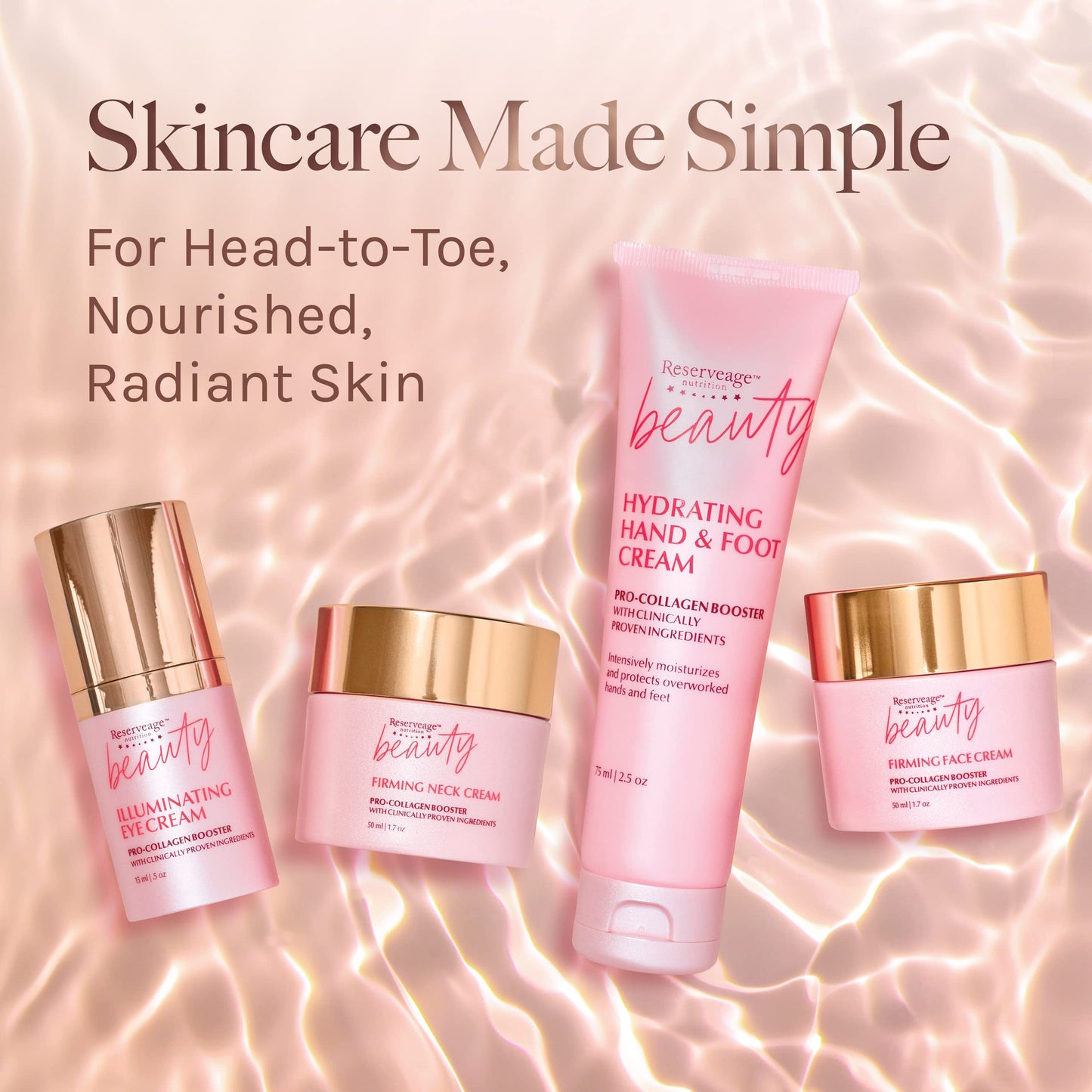 Reserveage Beauty Firming Neck Cream with Pro-Collagen Booster and Copper Peptides – 1.7 oz