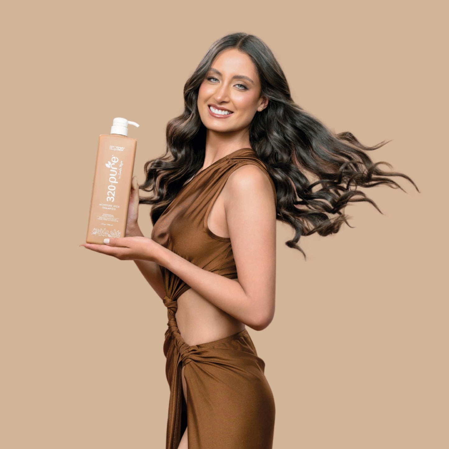 Rev320 320Pure Moisture Rich Shampoo — Nourishes & Repairs All Hair Types (32oz) with Argan Oil & Keratin-Omega