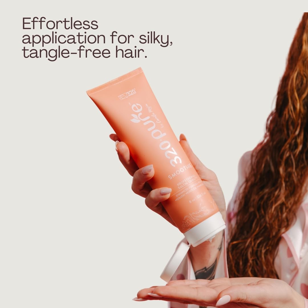 Rev320 320Pure Smoothie Leave-In Conditioner – Sulfate Free, Color Safe, Lightweight 8oz