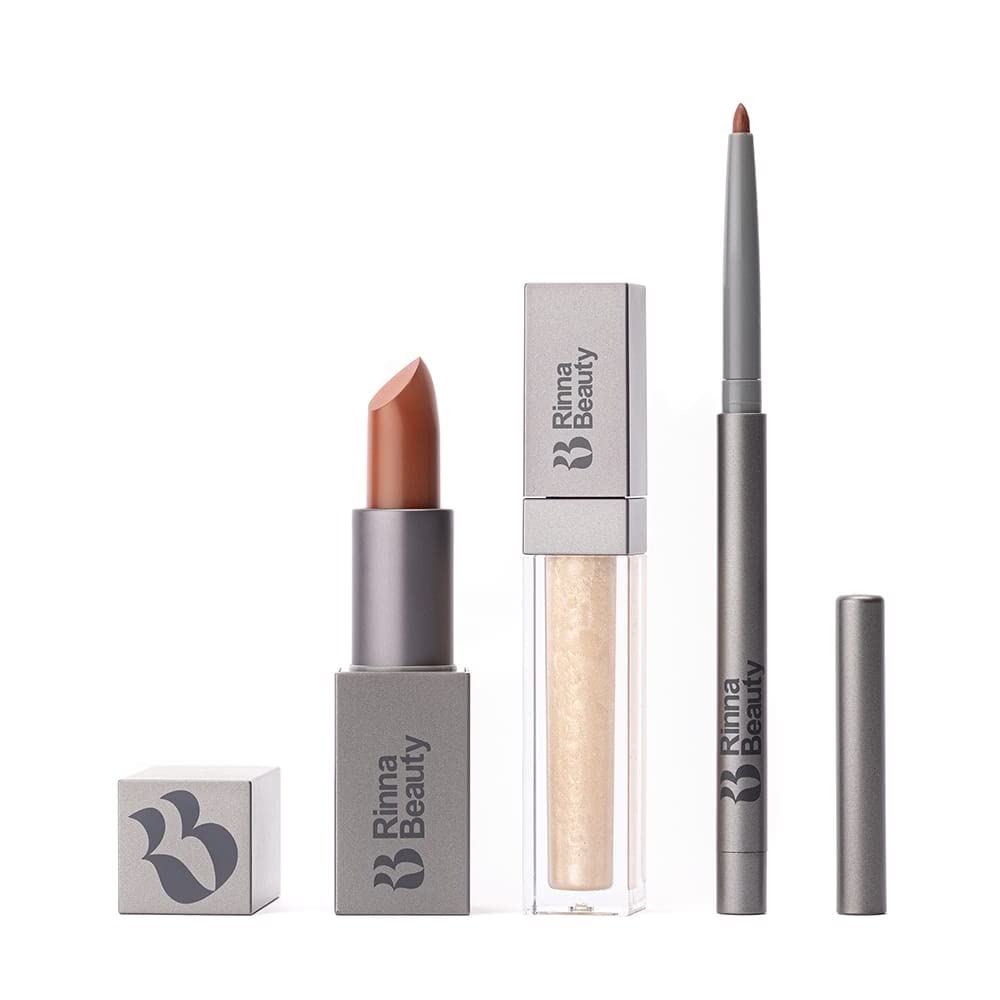 Rinna Beauty Icon Lip Kit - Showstopper: All-in-One Lip Kit (Lipstick, Lip Gloss & Lip Liner) | Vegan & Cruelty-Free