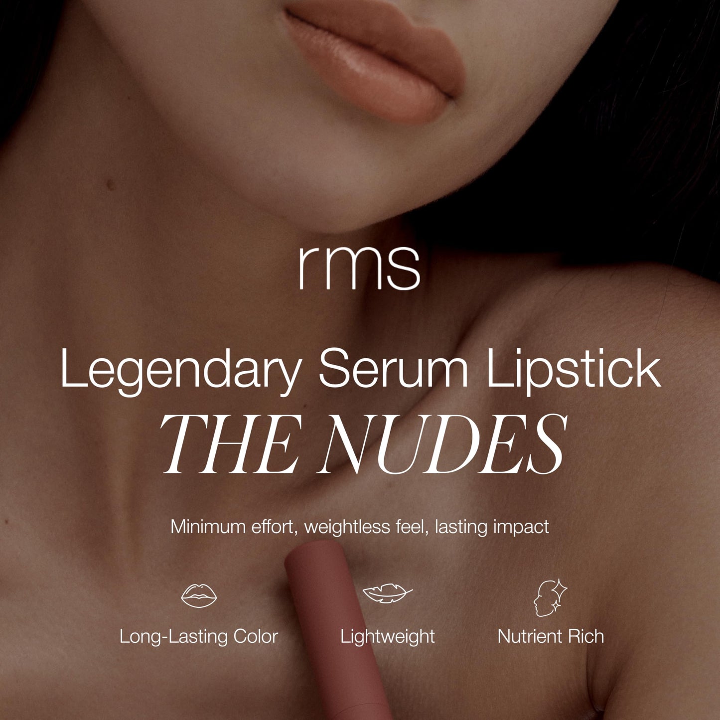 RMS Beauty Legendary Serum Lipstick The Nudes – Hydrating Nude Lipstick