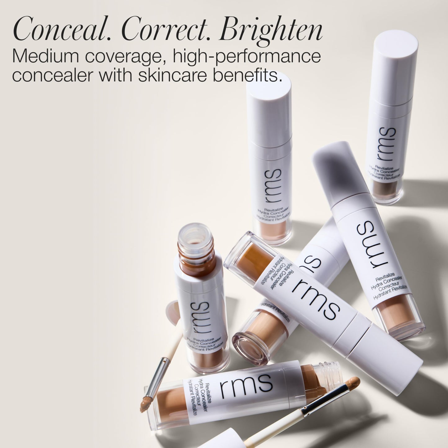 RMS Beauty Revitalize Hydra Concealer — Medium Coverage, Hydrating, Built-In Brush