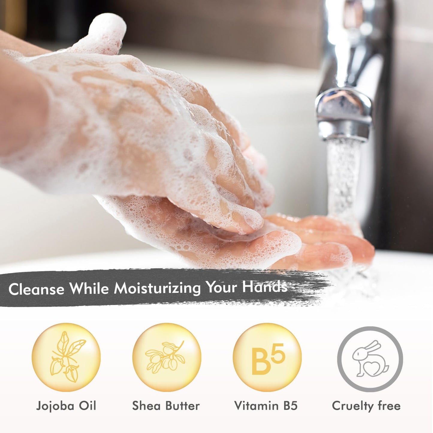 ROMIIE ZOI Eucalyptus & Mint Hand Soap Refill - Gentle, Moisturizing, Cruelty-Free 750 ml (3-Pack)