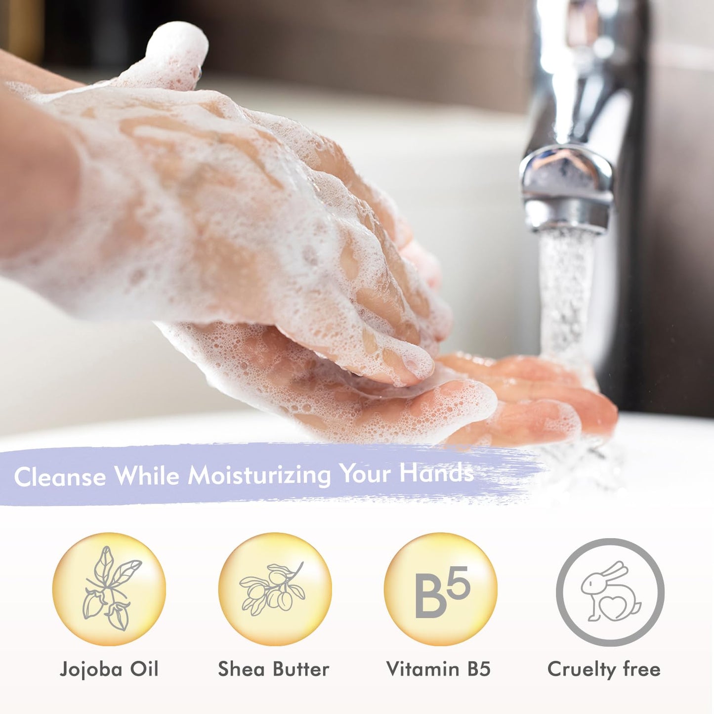 ROMIIE ZOI Liquid Hand Soap Refill Gift Set - 3 x 26.8 Fl Oz | Lavender Rosemary, Cruelty-Free & Biodegradable