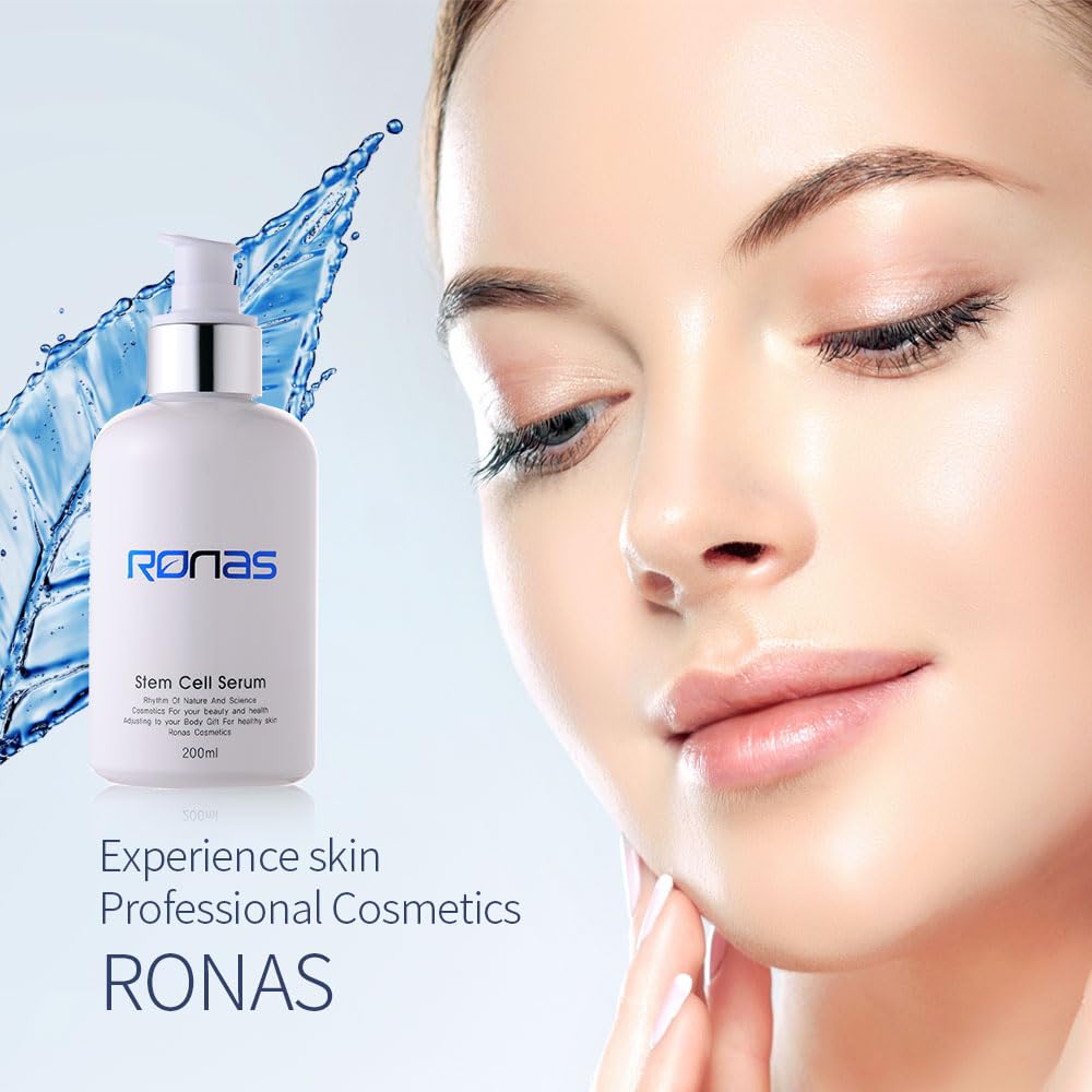 Ronas Stem Cell Serum — Korean Facial Moisturizer with Hyaluronic Acid, Licorice Extract & Squalane | 6.76 fl oz