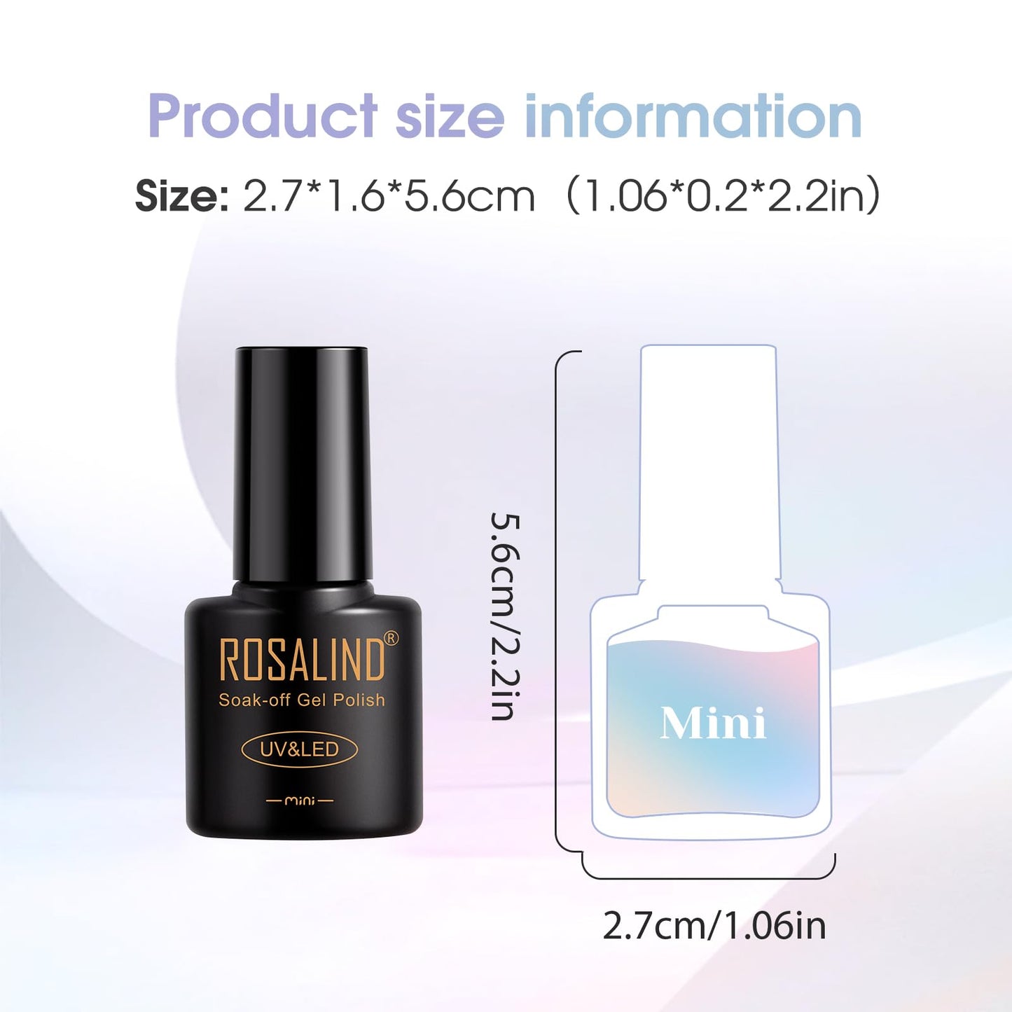 ROSALIND Gel Nail Polish Set – 38 Colors for All Seasons with Base Coat & Glossy/Matte/Glitter Top Coats | DIY Manicure Kit
