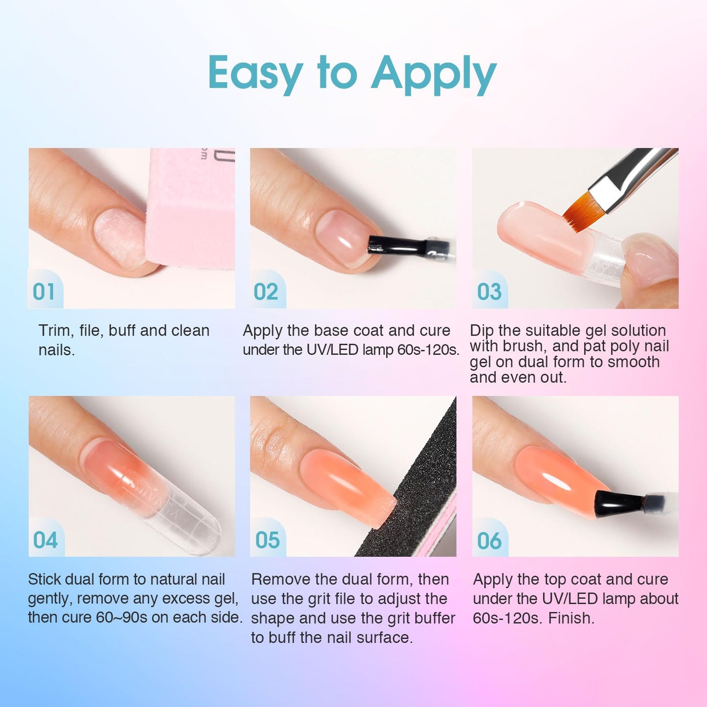 ROSALIND Poly Nail Gel Starter Kit — 14 Colors, 48W UV Lamp, 20,000 RPM Drill