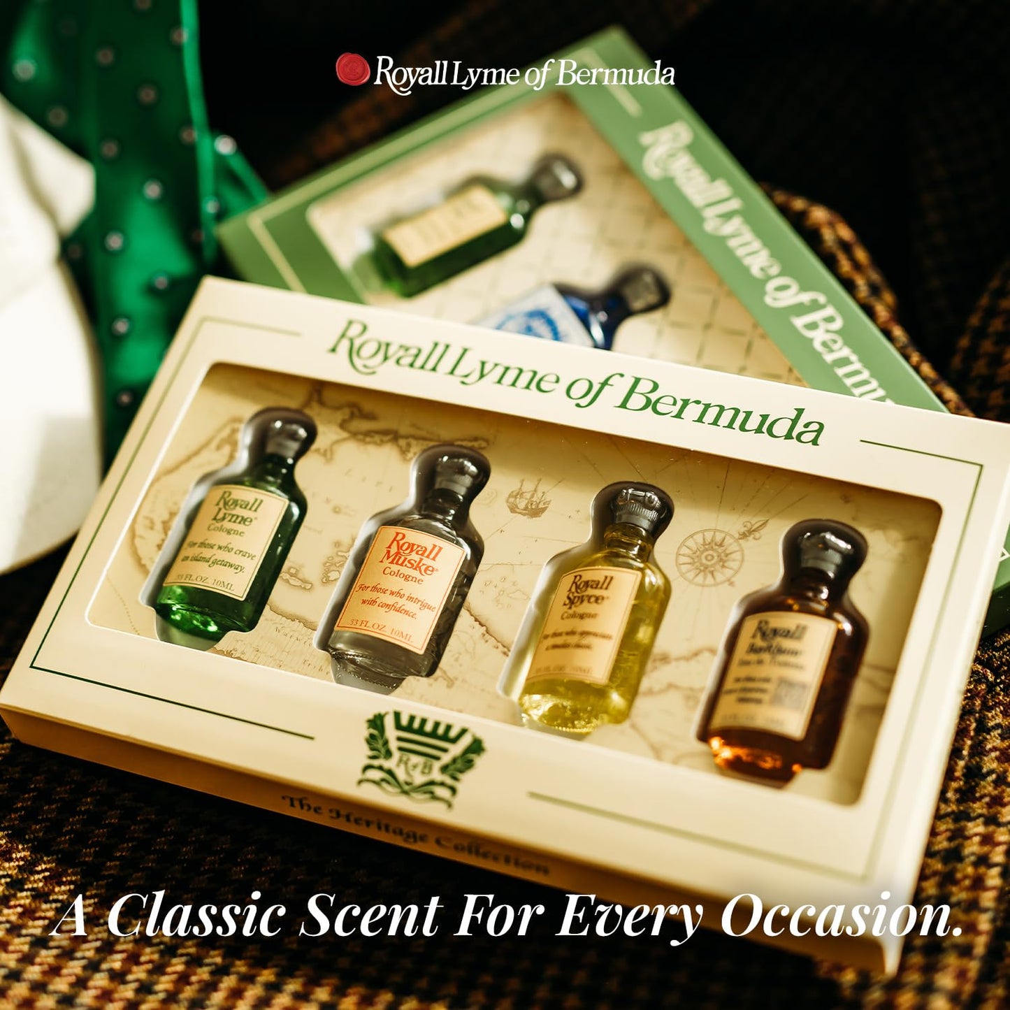 Royall Lyme Heritage Mini Collection – 4-Piece Eau de Toilette Gift Set