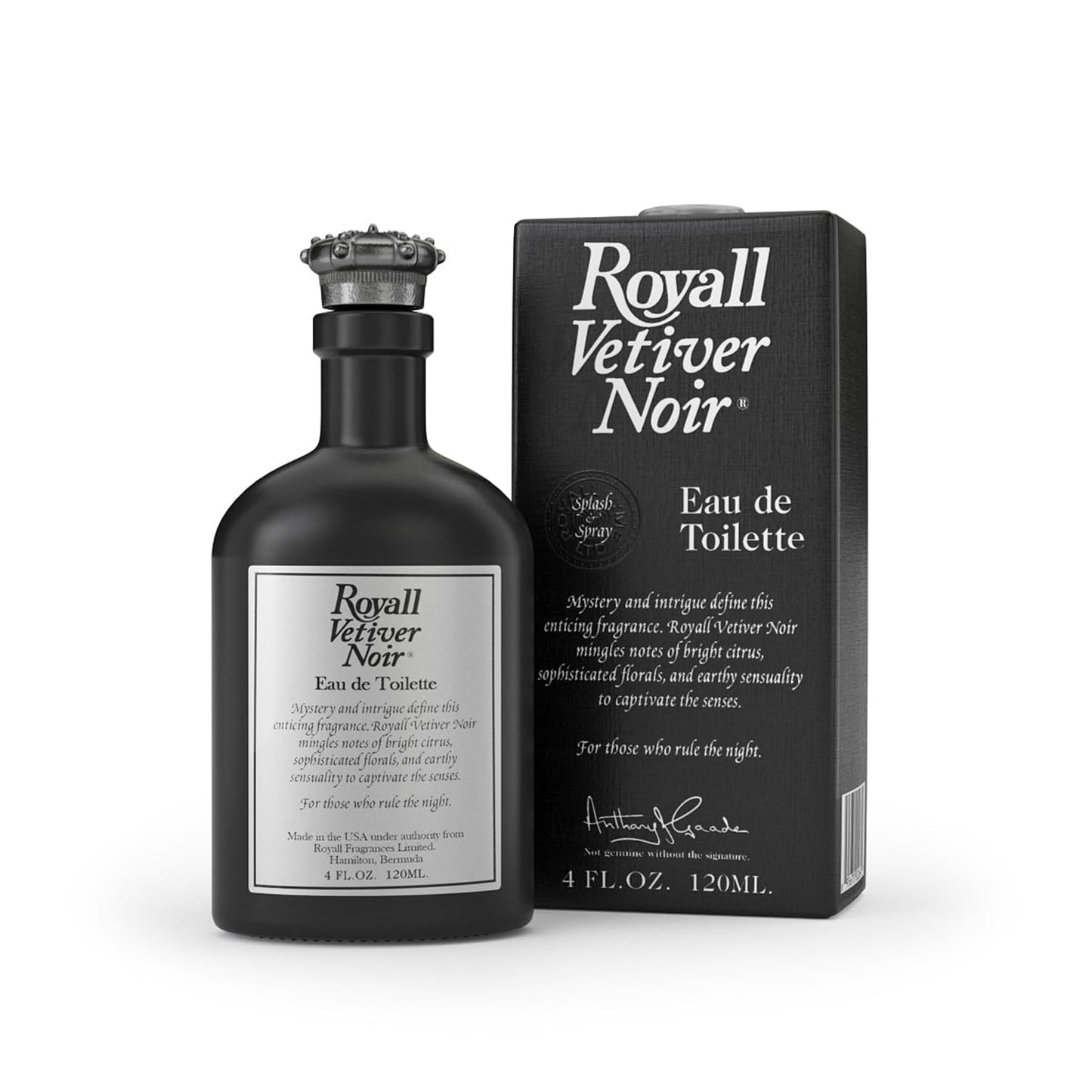 Royall Lyme Vetiver Noir Eau de Toilette for Men – 4 oz
