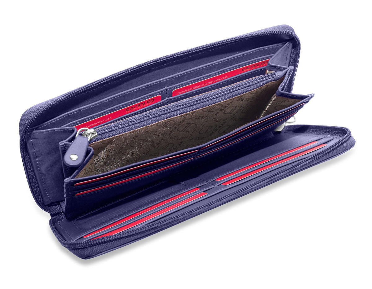 SADDLER SOPHIA Leather Zip Around Purse