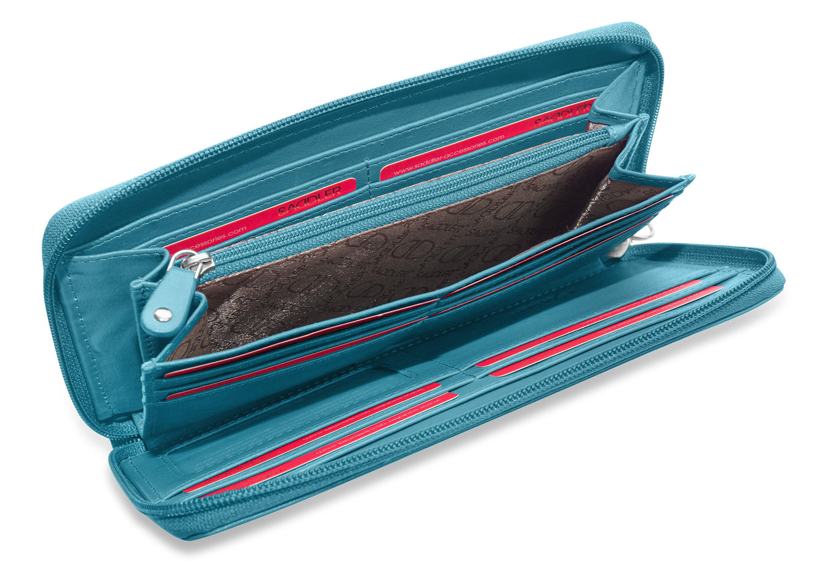 SADDLER SOPHIA Leather Zip Around Purse