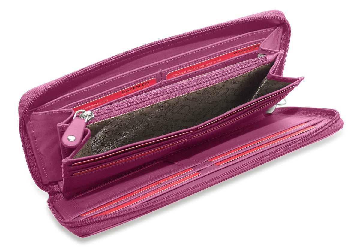 SADDLER SOPHIA Leather Zip Around Purse