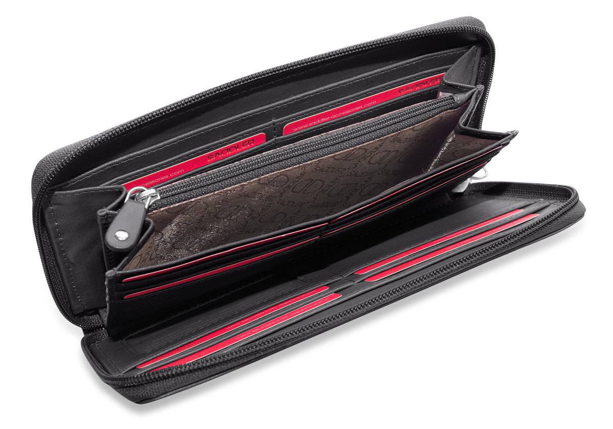 SADDLER SOPHIA Leather Zip Around Purse