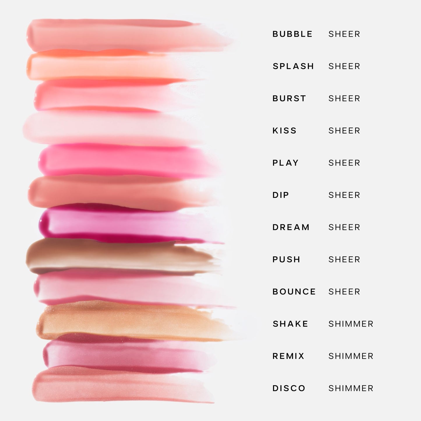 Saie Glossybounce Lip Gloss-Oil Hybrid | Hydrating, Non-Sticky Shine with Hyaluronic Acid & Jojoba (0.17 oz)