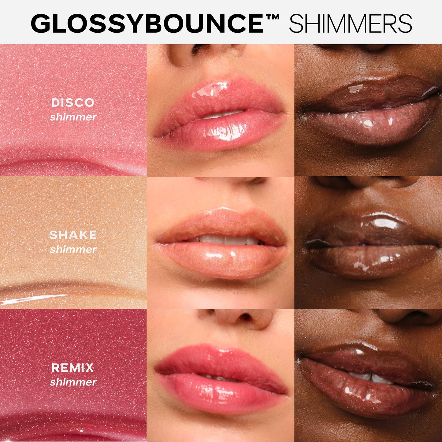 Saie Glossybounce Hydrating Lip Gloss & Tinted Lip Oil Hybrid | Hyaluronic Acid & Jojoba