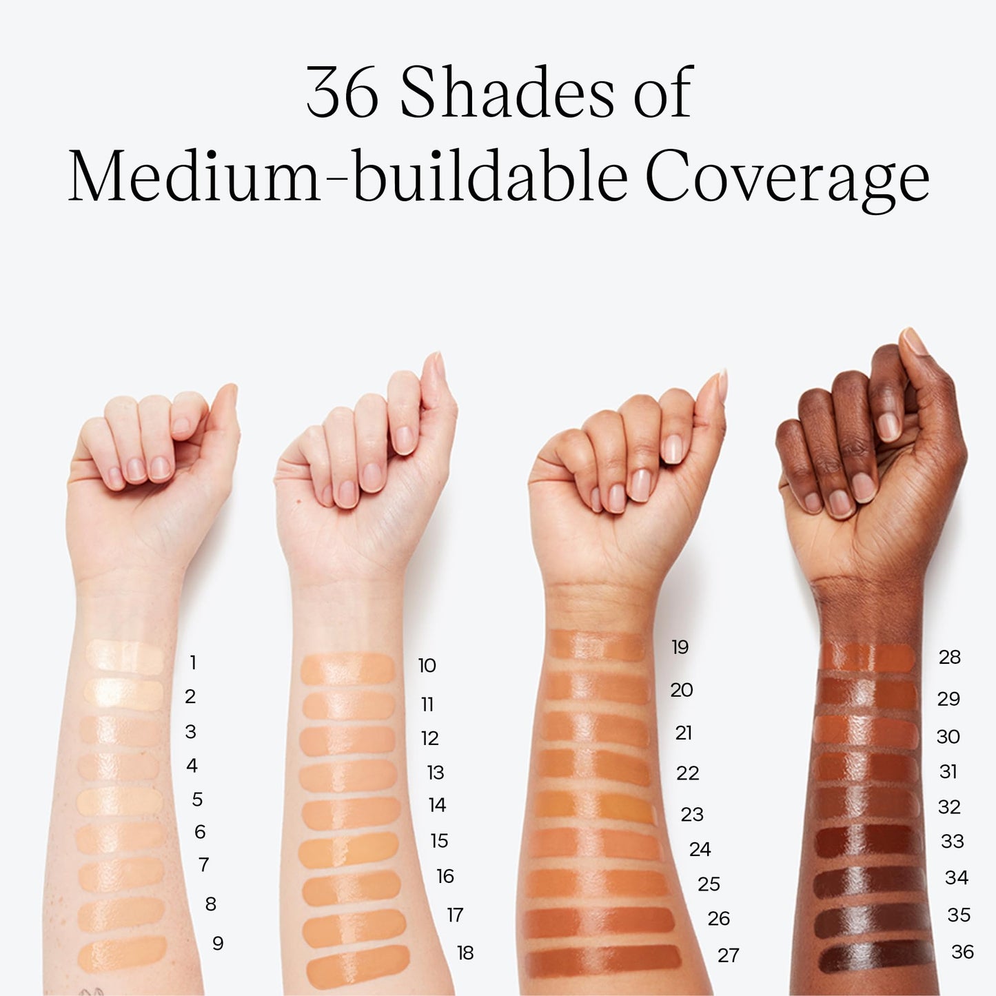Saie Glowy Super Skin Tint Foundation Shade 35 – Weightless, Dewy Skin Care Serum Hybrid