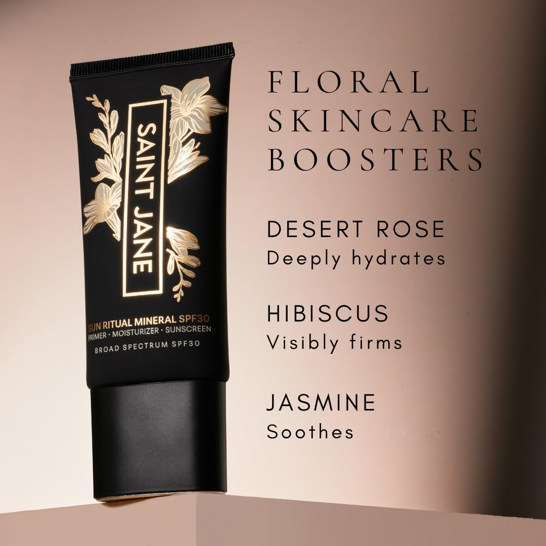 SAINT JANE Luxury Sun Ritual SPF 30 – Pore-Smoothing Mineral Sunscreen
