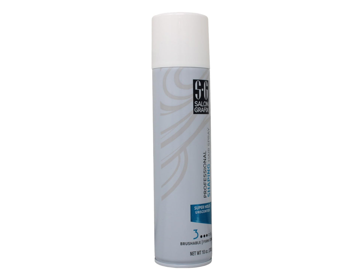 Salon Grafix Shaping Hair Spray Super Hold Unscented 10 oz — Pack of 6