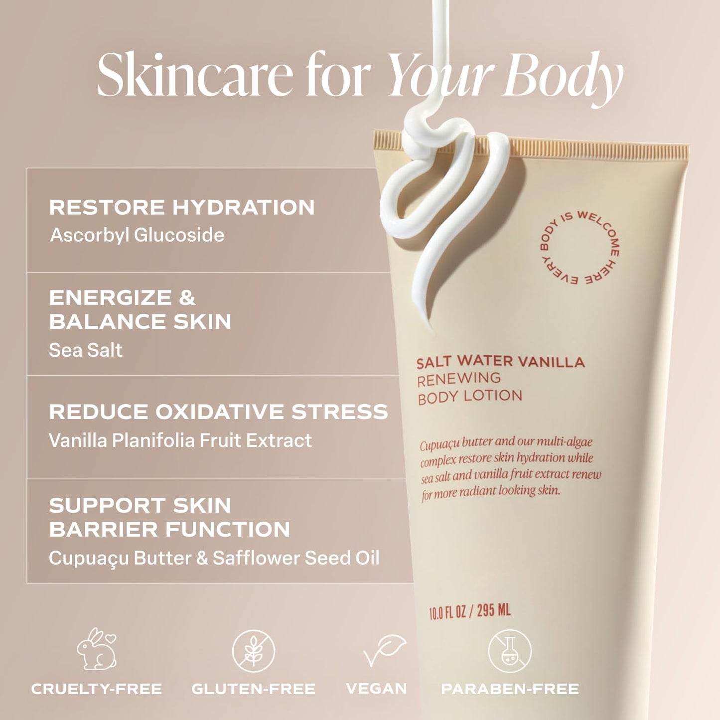 Saltair Body Lotion - 2 Pack | Hydrating Cream for Dry Skin with Salt Water Vanilla Scent