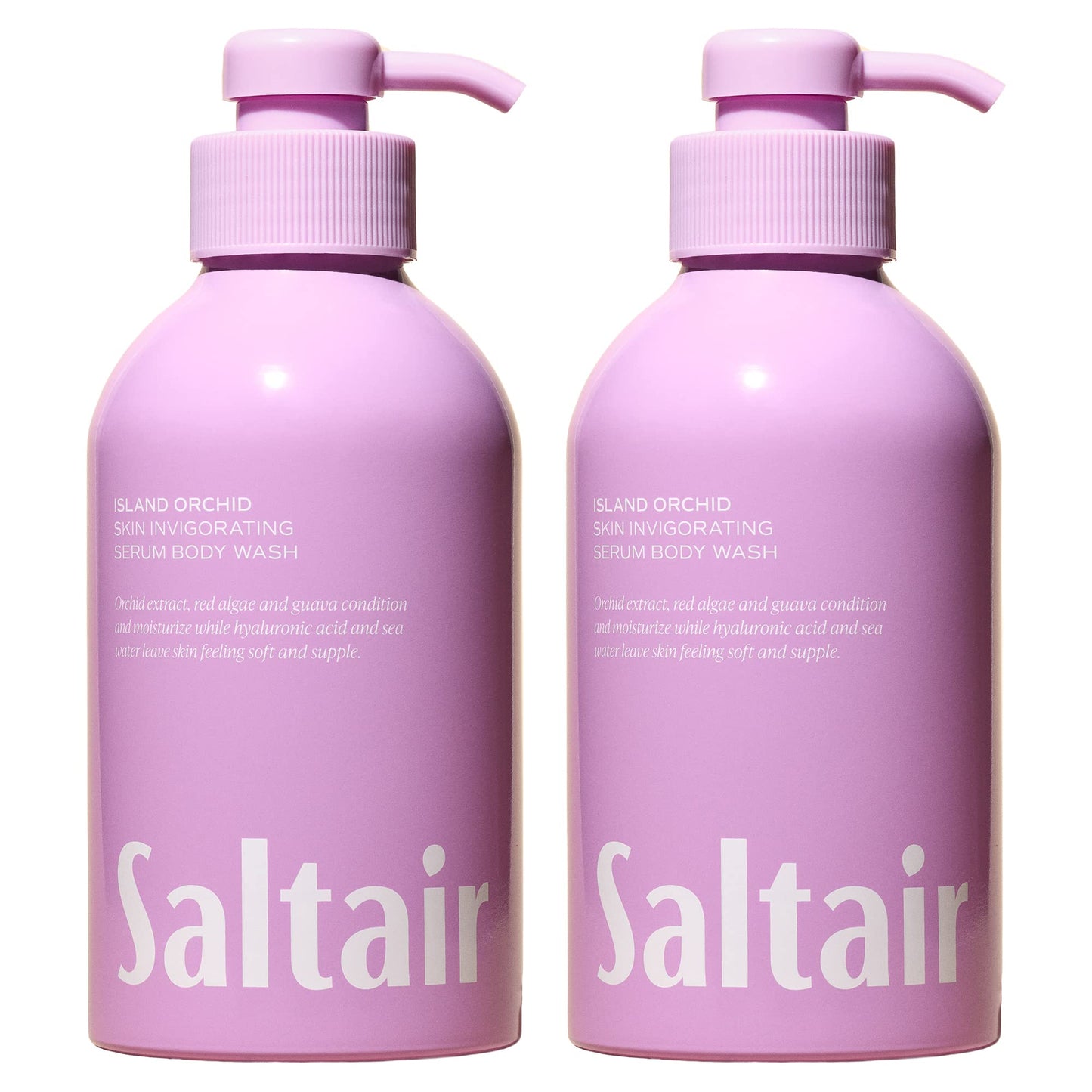 Saltair Island Orchid 2-Pack Body Wash – Moisturizing Cleanser with Monoi Oil & Cupuacu Butter