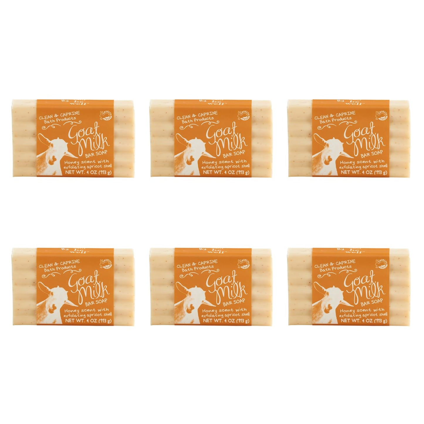 San Francisco Soap Company Goat Milk Soap Bar Pack 6 – Honey & Goat Milk