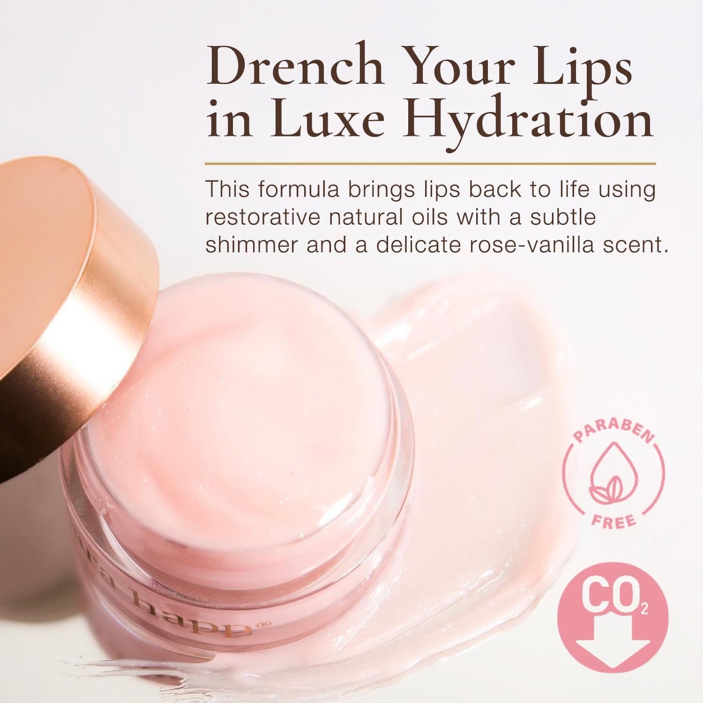 Sara Happ Lip Slip Luxe Balm Lip Treatment – Deep Nourishment & Hydration with Vitamins A & E
