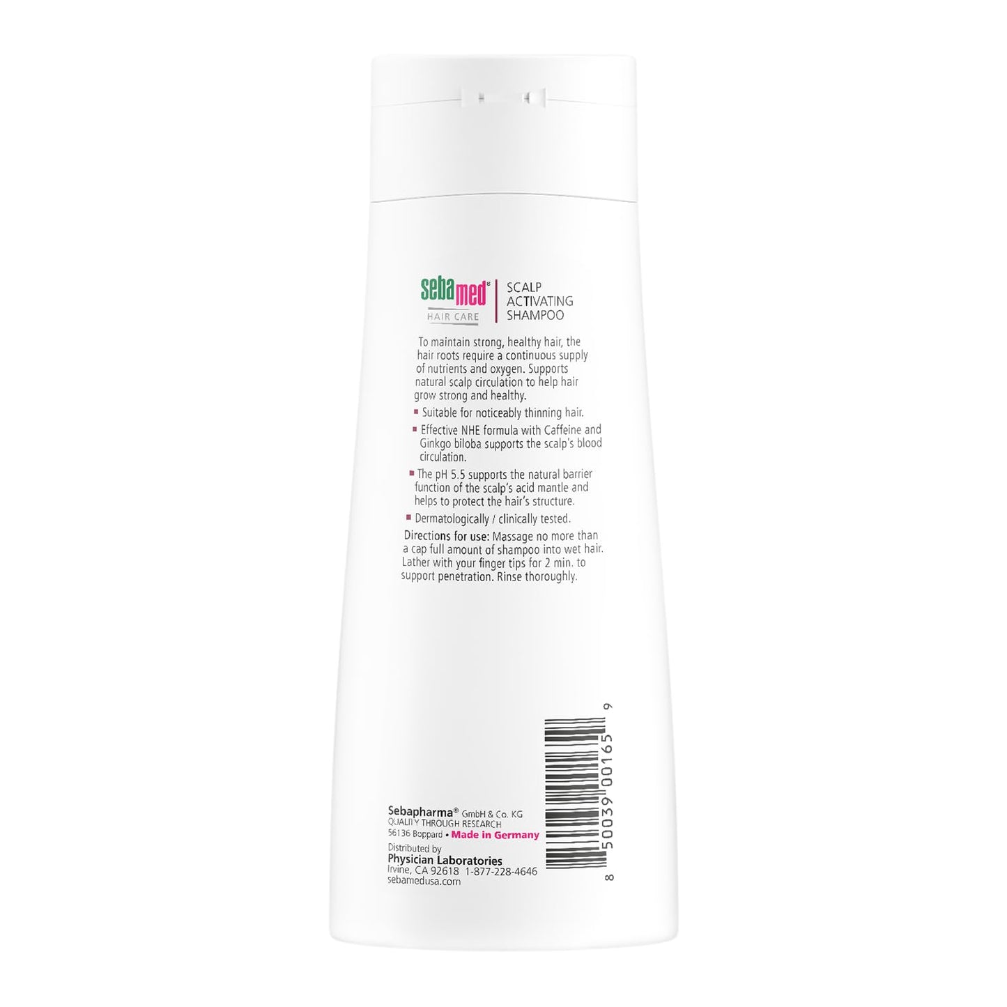 Sebamed Scalp Activating Shampoo for Thinning Hair – Supports Natural Growth | Paraben-Free | Pack of 2 (200 ml each)