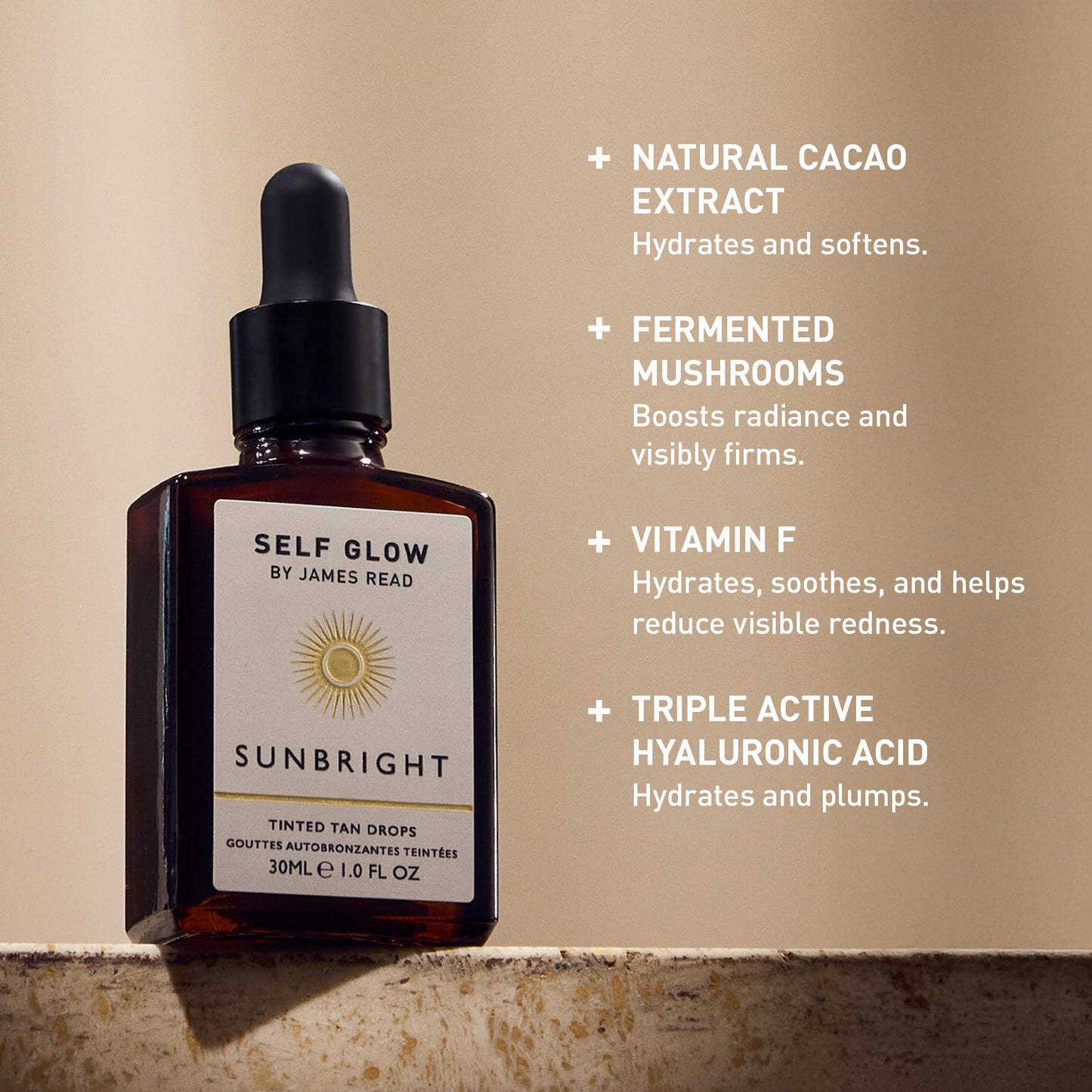 Self Glow by James Read Sunbright Mix-In Drops – Customizable Glow for Skincare