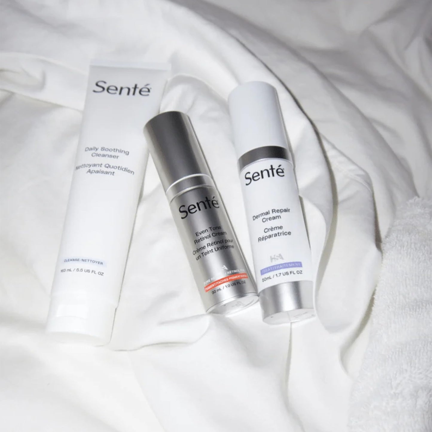 Sente Daily Soothing Facial Cleanser for Dry & Sensitive Skin | Vitamin E | 5.5 Fl Oz
