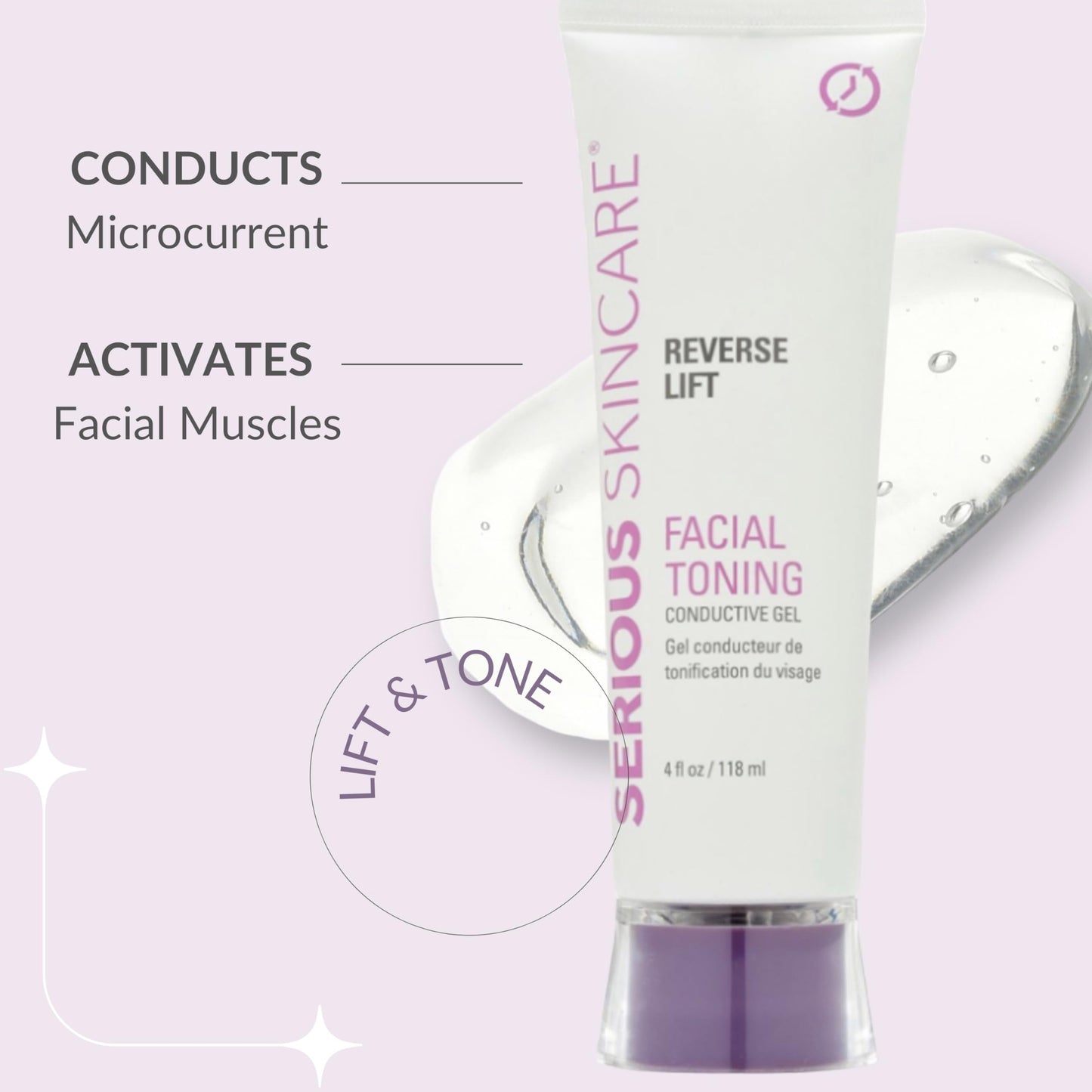 Serious Skincare Collagen Conductive Activator Gel – Hydrating, Non-Sticky, 4 oz for Microcurrent & RF