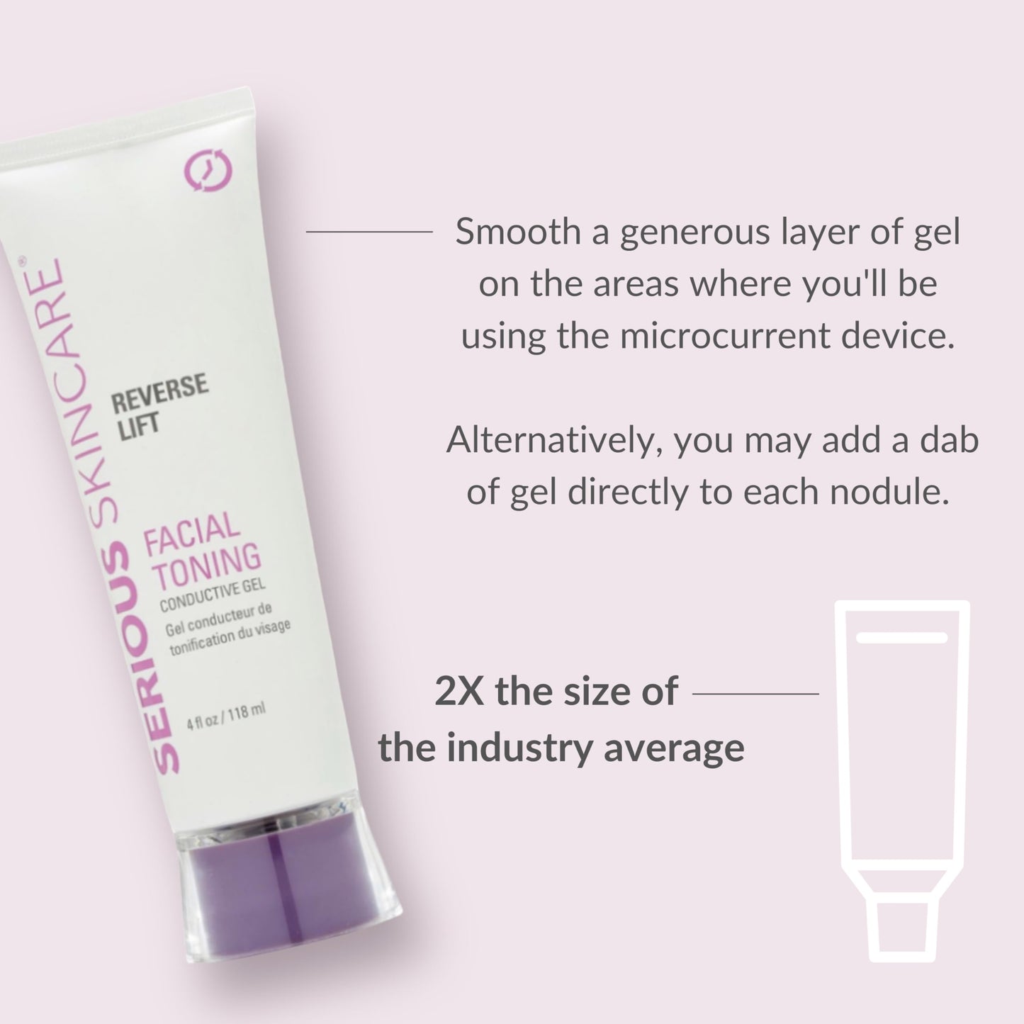 Serious Skincare Collagen Conductive Activator Gel – Hydrating, Non-Sticky, 4 oz for Microcurrent & RF