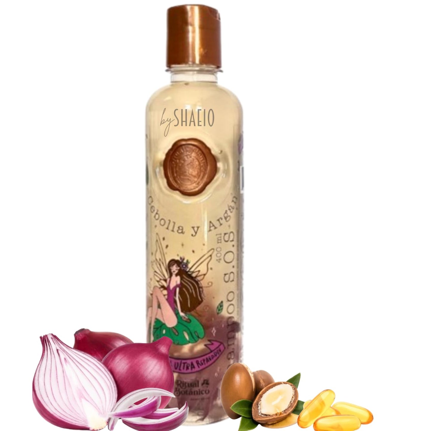 SHAEIO Ritual Botanico Onion Shampoo with Argan Oil – Growth, Shine & Strength | 400ML