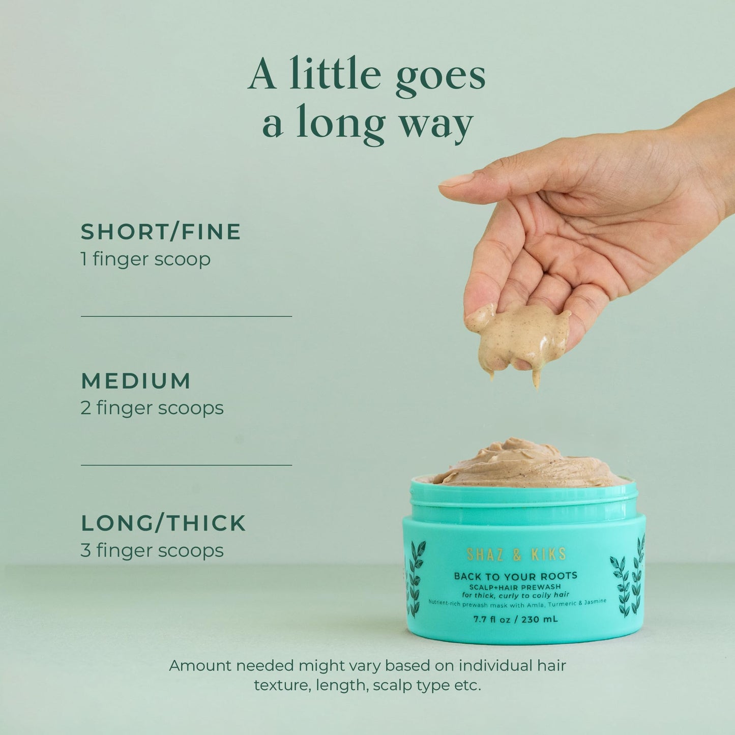 SHAZ & KIKS Essential Prewash Scalp+Hair Mask — 90ml | 35+ Nutrients for Thick Curl Care