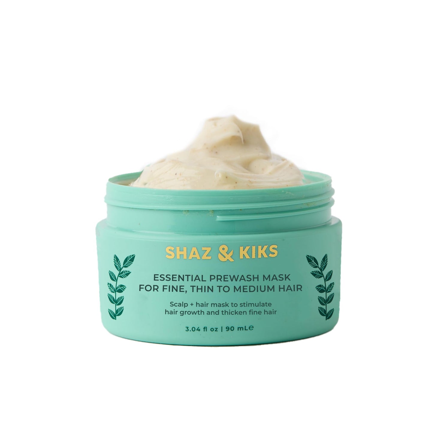 SHAZ & KIKS Essential Prewash Scalp+Hair Mask for Fine Hair | 35+ Nutrients | Color-Safe | 90ml