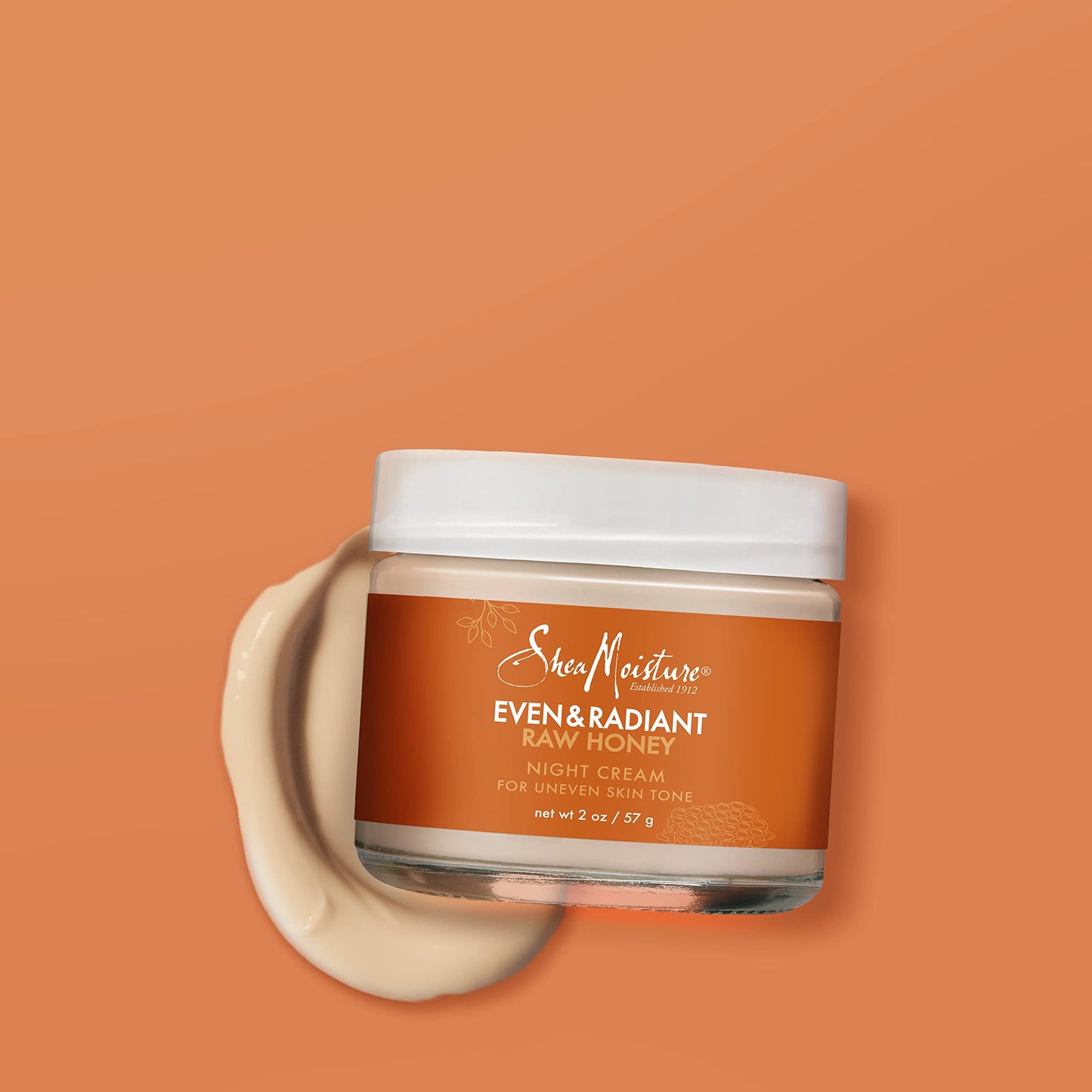 SheaMoisture Even and Radiant Night Cream for Uneven Skin Tone with Raw Honey | 2 oz