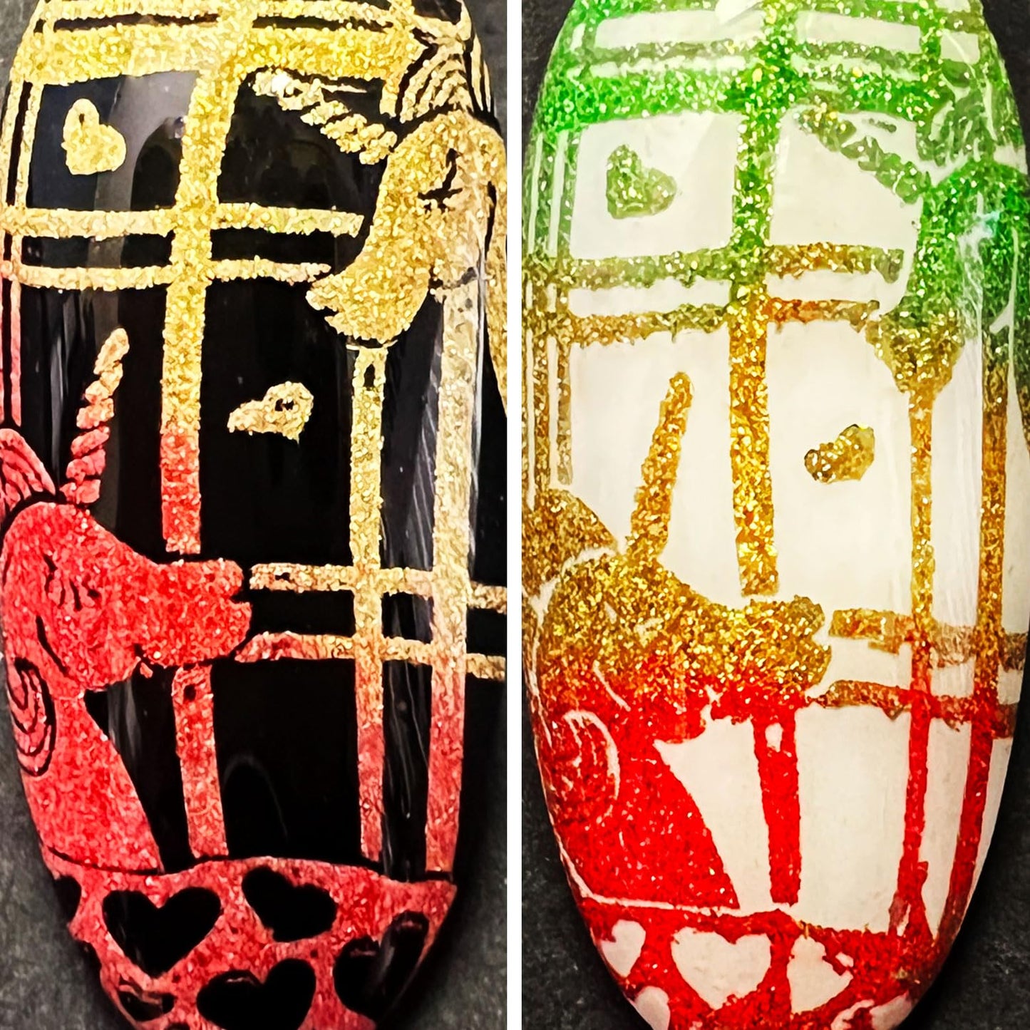SheModern Sticky Black Stamping Polishes – Air-Dry Collection for Easy Pigment & Glitter Transfers