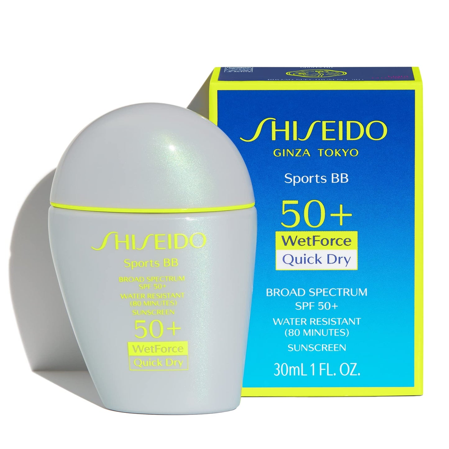 Shiseido Sports BB Cream SPF 50+ Medium – Quick-Dry, Sweat & Water Resistant (30 mL)